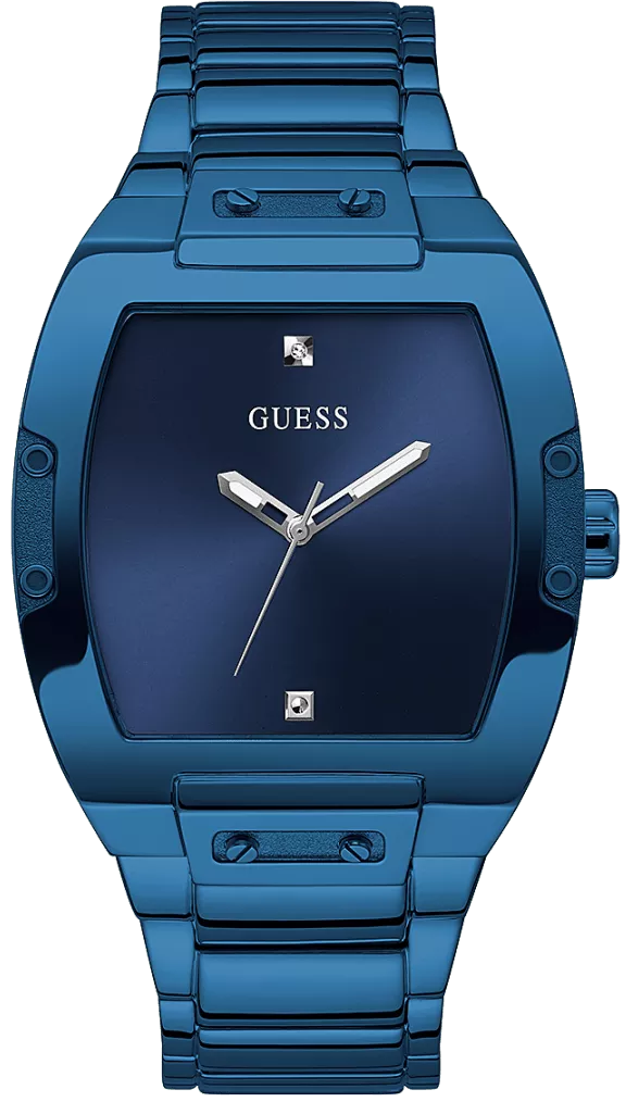 Guess Phoenix Blue Dial Blue Steel Strap Watch for Men  - GW0387G4