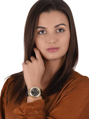 Guess Venus Diamonds Black Dial Black Rubber Strap Watch for Women - GW0118L1
