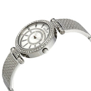 Guess Muse Quartz White Dial Silver Steel Strap Watch For Women - W1008l1