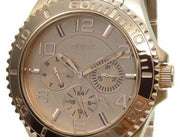 Guess BFF Multifunction Rose Gold Dial Rose Gold Steel Strap Watch for Women - W0231L4