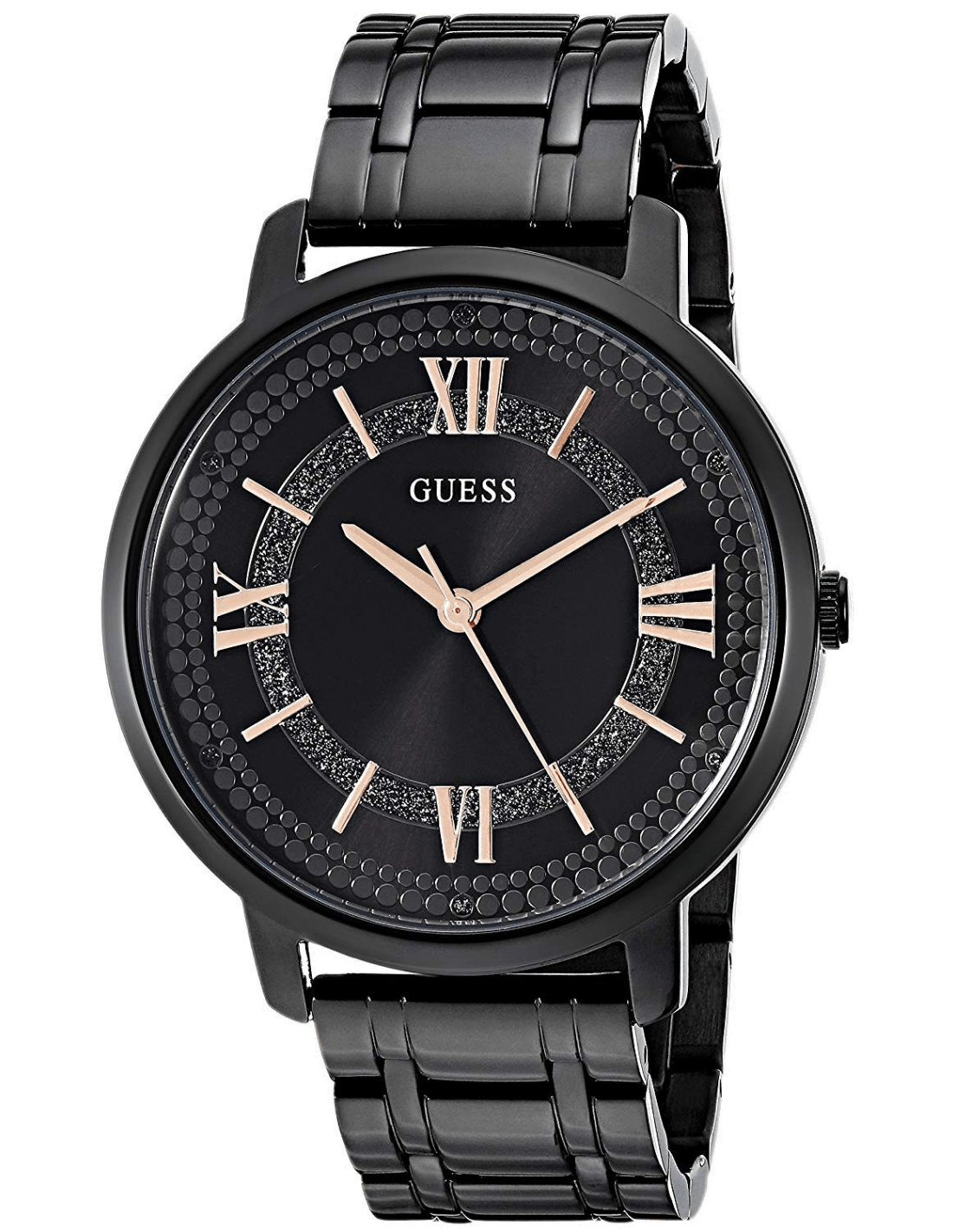 Guess Montauk Black Tone Stainless Steel Watch For Women - W0933L4