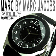 Marc Jacobs Pelly Black Dial Black Silicone Strap Watch for Women - MBM2541