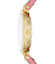 Michael Kors Parker Pink Mother of Pearl Dial Two Tone Steel Strap Watch for Women - MK6490