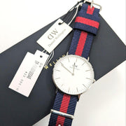Daniel Wellington Classic Oxford White Dial Two Tone NATO Strap Watch For Women - DW00100046