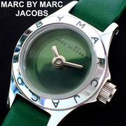 Marc Jacobs Henry Skeleton Green Dial Green Leather Strap Watch for Women - MBM1336
