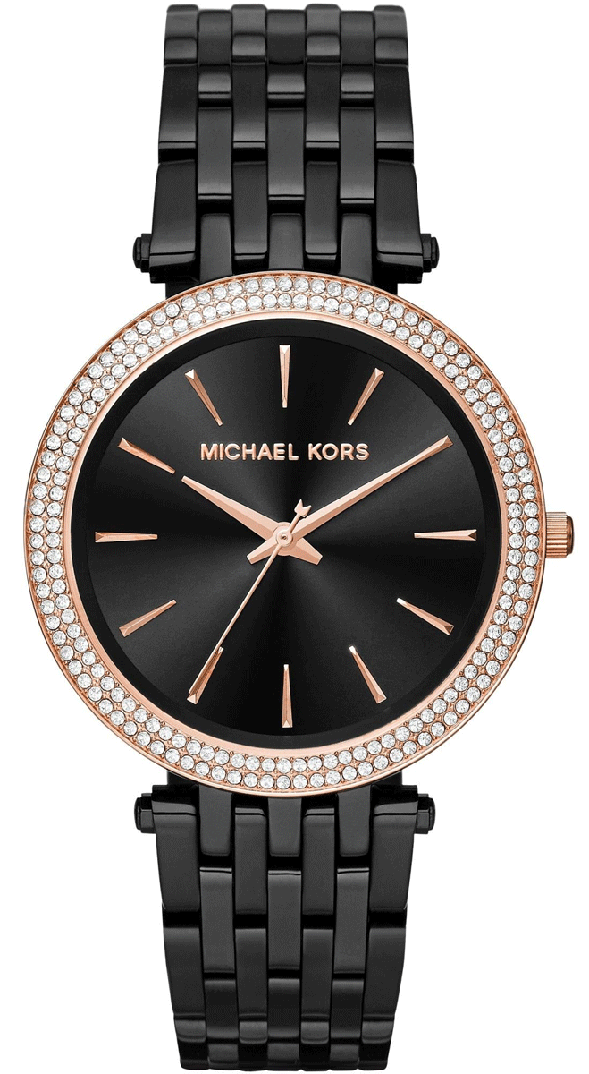 Michael Kors Darci Black Dial Black Steel Strap Watch for Women - MK3407