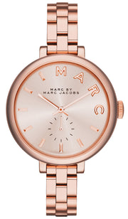 Marc Jacobs Sally Rose Gold Dial Rose Gold Steel Strap Watch for Women - MBM3364
