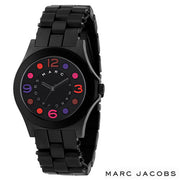 Marc Jacobs Pelly Black Dial Black Silicone Strap Watch for Women - MBM2543