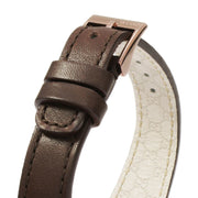 Gucci G Interlocking Brown Dial Brown Leather Strap Watch For Women - YA133504