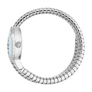 Just Cavalli Enchanting Tifanny Blue Dial Silver Steel Strap Watch for Women - JC1L301M0015