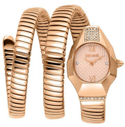 Just Cavalli Lunara Rose Gold Dial Rose Gold Steel Strap Watch for Women - JC1L397M0055