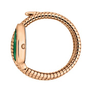 Just Cavalli Cosenza Green Dial Rose Gold Steel Strap Watch for Women - JC1L232M0045