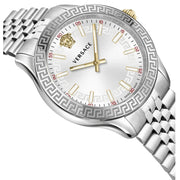 Versace Hellenyium Quartz White Dial Silver Steel Strap Watch for Women - VEHU00320