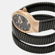 Just Cavalli Classico Lungo Black Dial Black Steel Strap Watch for Women - JC1L248M0085