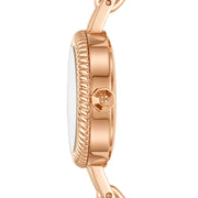 Tory Burch Riva Rose Gold Dial Rose Gold Steel Strap Watch for Women - TBW4037