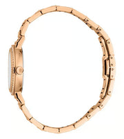Just Cavalli Donna Glam Mother of Pearl White Dial Rose Gold Steel Strap Watch for Women - RC5L098M0045