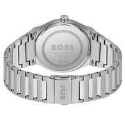 Hugo Boss Candor Blue Dial Silver Steel Strap Watch for Men - 1514076