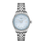 Tissot Ballade Quartz Blue Dial Silver Steel Strap Watch for Women - T156.210.11.351.00
