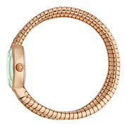 Just Cavalli After Party Green Dial Rose Gold Steel Strap Watch for Women - JC1L269M0035
