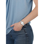 Versace Hellenyium Quartz White Dial Silver Steel Strap Watch for Women - VEHU00320