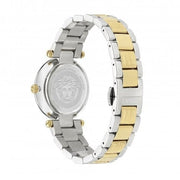 Versace Reve Analog Green Dial Two Tone Steel Strap Watch for Women - VE8B00524