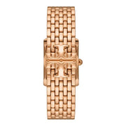 Tory Burch Eleanor Mother of Pearl White Dial Rose Gold Steel Strap Watch for Women - TBW1079