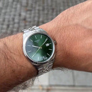 Tissot Ballade Quartz Green Dial Silver Steel Strap Watch for Men - T156.410.11.091.00