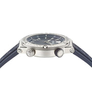 Versace Greca Diver Quartz Blue Dial Blue Rubber Strap Watch for Men - VE8G00124