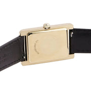 Emporio Armani Gino Black Dial Black Leather Strap Watch for Men - AR11666