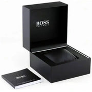Hugo Boss Strike Chronograph Black Dial Silver Steel Strap Watch for Men - 1514290