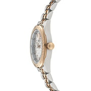 Versace V-Code Analog White Dial Two Tone Steel Strap Watch for Women - VE8I00624