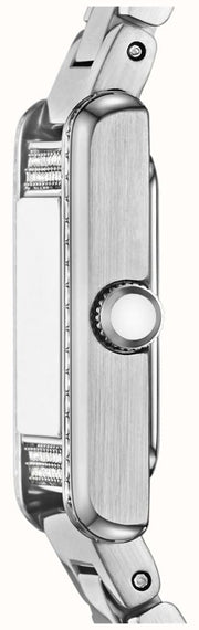 Emporio Armani Genni Analog Mother of Pearl Dial Silver Steel Strap Watch for Women - AR11662