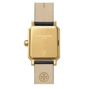Tory Burch Robinson White Dial Black Leather Strap Watch for Women - TBW1504