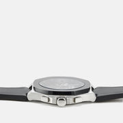 Hugo Boss Taper Chronograph Black Dial Black Leather Strap Watch for Men - 1514085