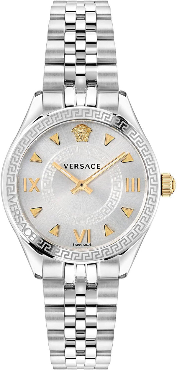 Versace Hellenyium Quartz Silver Dial Silver Steel Strap Watch for Women - VE2S00322