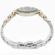 Versace Reve Analog Green Dial Two Tone Steel Strap Watch for Women - VE8B00524