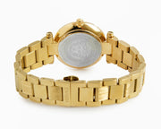 Versace Reve Analog Black Dial Gold Steel Strap Watch for Women - VE8B00624