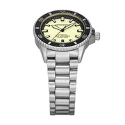 Emporio Armani Sea Explorer Yellow Dial Silver Steel Strap Watch for Men - AR60083