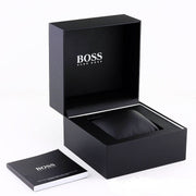 Hugo Boss Candor Black Dial Gold Steel Strap Watch for Men - 1514077