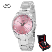 Tissot PR 100 Pink Dial Silver Steel Strap Watch for Women - T150.210.11.331.00