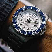 Citizen Mechanical Automatic White Dial Silver Steel Strap Watch for Men - NJ0171-81A