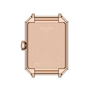 Tissot SRV White Mother of Pearl Dial Black Leather Strap Watch for Women - T160.110.36.113.00