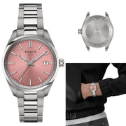 Tissot PR 100 Pink Dial Silver Steel Strap Watch for Women - T150.210.11.331.00