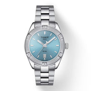 Tissot PR 100 Sport Chic Lady Blue Dial Silver Steel Strap Watch for Women - T101.910.11.351.00