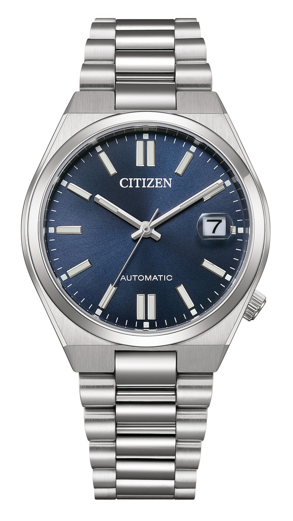 Citizen Tsuyosa Automatic Blue Dial Silver Steel Strap Watch for Men - NJ0200-50M