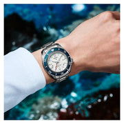 Seiko Prospex 1968 Heritage Diver's GMT 60th Anniversary White Dial Silver Steel Strap Watch for Men - SPB519J1