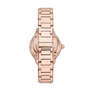 Emporio Armani Mia Meccanico Mother of Pearl Dial Rose Gold Steel Strap Watch for Women - AR60072