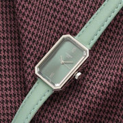 Tissot SRV Green Dial Green Leather Strap Watch for Women - T160.110.16.093.00