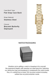 Emporio Armani Genni Crystals Gold Dial Gold Steel Strap Watch for Women  - AR11663