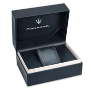 Maserati Attrazione Chronograph Black Dial Silver Steel Strap Watch for Men - R8853151010